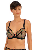 Biustonosz Freya ROSE BLOSSOM AA402402BLK Uw Plunge Bra Black