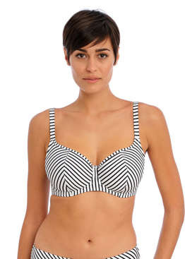 Biustonosz kąpielowy Freya JEWEL COVE AS7231SBL Uw Sweetheart Bikini Top Stripe Black