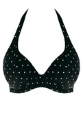 Biustonosz kąpielowy Freya JEWEL COVE AS7232BLK Uw Halter Bikini Top Black