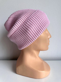 Beanie czapka z wełny merino VARELLA 100% Baby Merino 05 Jasny Róż