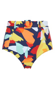 Wysokie figi kąpielowe Panache Swim PUGLIA SW1845 High Waist Belted Bikini Bottoms Puglia Print