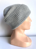 Beanie czapka z wełny merino VARELLA 100% Baby Merino 22 Jasny Szary