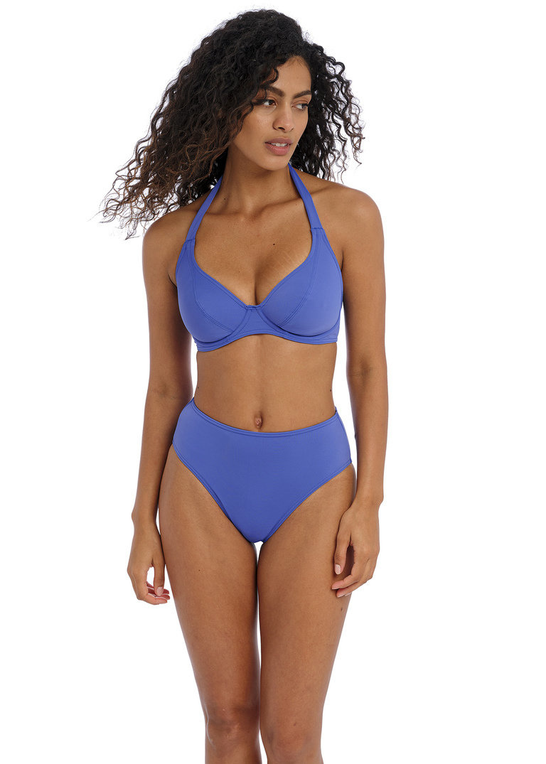 Biustonosz kąpielowy Freya JEWEL COVE AS7232PLE Uw Halter Bikini Top Plain Azure