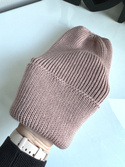 Beanie czapka z wełny merino VARELLA 100% Baby Merino 49 Pustynna Róża