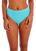 Figi kąpielowe Freya Swim JEWEL COVE AS7236TUR High Waist Bikini Brief Stripe Turquoise