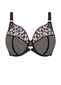 KOMPLET - Elomi NAMRAH Black EL301335BLK + EL301353BLK Uw Bandless Plunge Bra + High Leg Brief (32J + L)