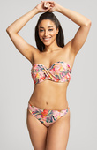 Biustonosz kąpielowy Panache Swim PARADISE SW1633 Bandeau Bikini Pink Tropical