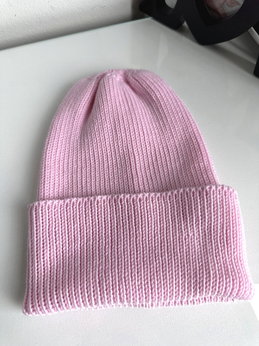 Beanie czapka z wełny merino VARELLA 100% Baby Merino 05 Jasny Róż