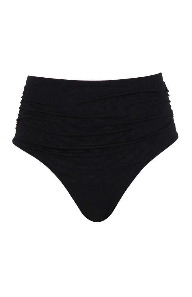 Figi kąpielowe Panache Swim SPIRIT SW1765 High Waist Brazilian Bikini Bottoms Black