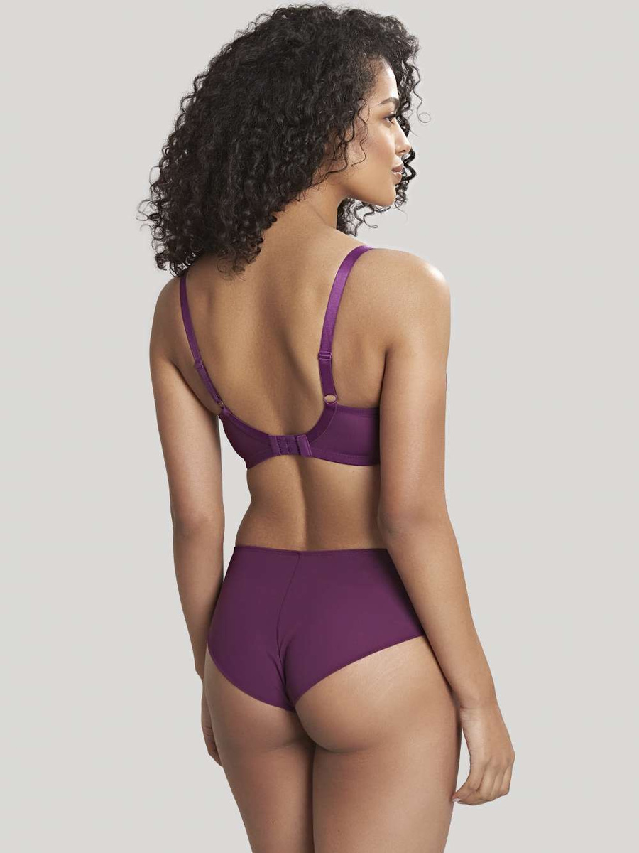 KOMPLET bielizny Panache ANA Damson 9396x Plunge (36FF, 36G, 36GG) + majtki 9395x