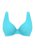 Biustonosz kąpielowy Freya JEWEL COVE AS7230TUR Uw High Apex Bikini Top Stripe Turquoise