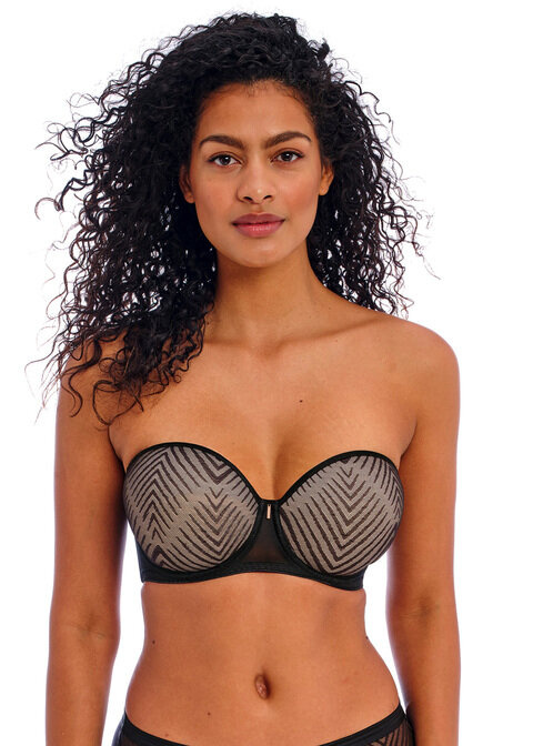 Biustonosz Freya TAILORED AA401109BLK Uw Moulded Strapless Bra Black