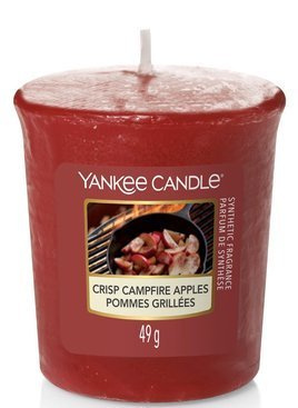 Mała świeczka zapachowa Votive Yankee Candle CRISP CAMPFIRE APPLES