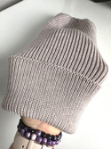 Beanie czapka z wełny merino VARELLA 100% Baby Merino 23 Jasny Beż