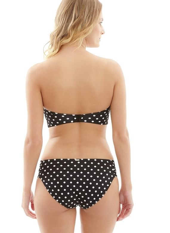 Biustonosz kąpielowy Panache Swim ANYA SPOT SW1013 Bandeau Bikini Black/White