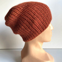 Ręcznie robiona Czapka KIARA 100% Alpaka 2925 Rdza