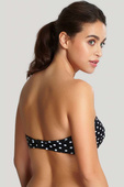 Biustonosz kąpielowy Panache Swim ANYA SPOT SW1013 Bandeau Bikini Black/White