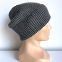 Beanie czapka z wełny merino VARELLA 100% Baby Merino 20 Ciemny Szary