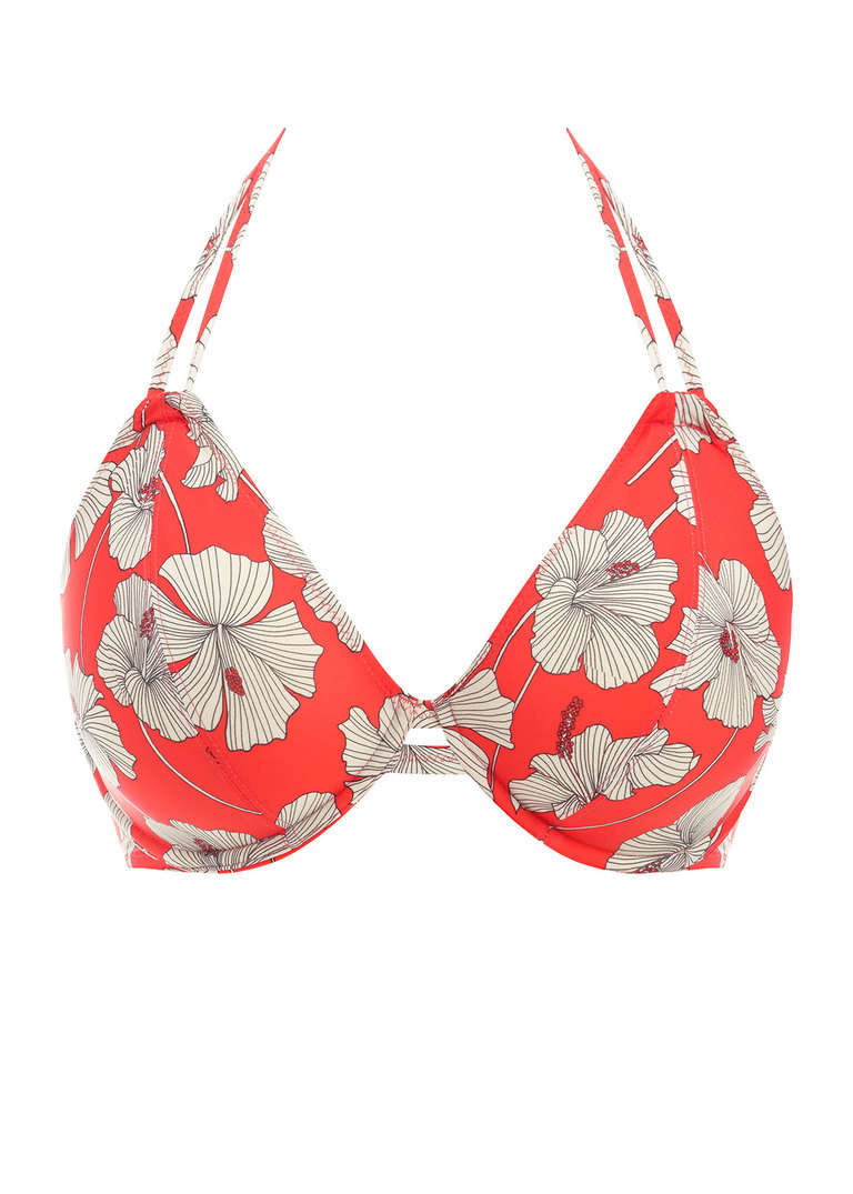 Biustonosz kąpielowy Freya Swim HIBISCUS BEACH AS201204SUT Uw Halter Bikini Top Sunset