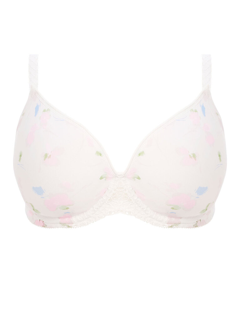 Biustonosz Freya DAYDREAMING AA400831FLT Uw Moulded Plunge T-shirt Bra Flora White