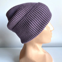 Beanie czapka z wełny merino VARELLA 100% Baby Merino 40 Ametyst