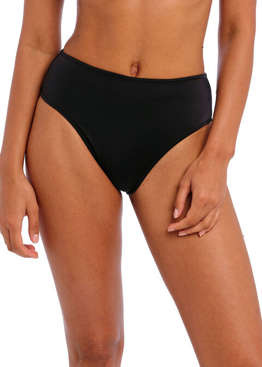 Figi kąpielowe z wysokim stanem Freya Swim JEWEL COVE AS7236PLK High Waist Bikini Brief Plain Black