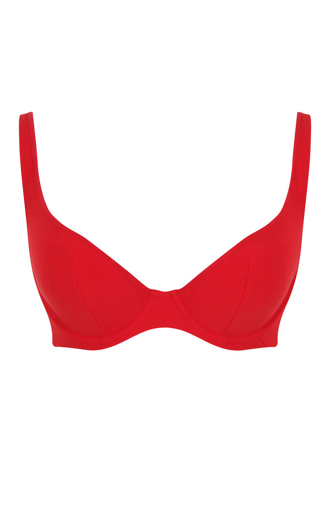 Biustonosz kąpielowy Panache Swim ROSSA SW1754 Billie Plunge Bikini Top Rossa Red