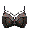 Biustonosz z paskami Elomi SACHI EL4353BFL Uw Plunge Bra Black Butterfly