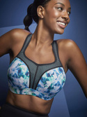 Biustonosz sportowy Panache Sport POWER 5021B z fiszbinami Digital Bloom
