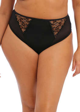 Wysokie figi plus size Elomi NAMRAH EL301353BLK High Leg Brief Black