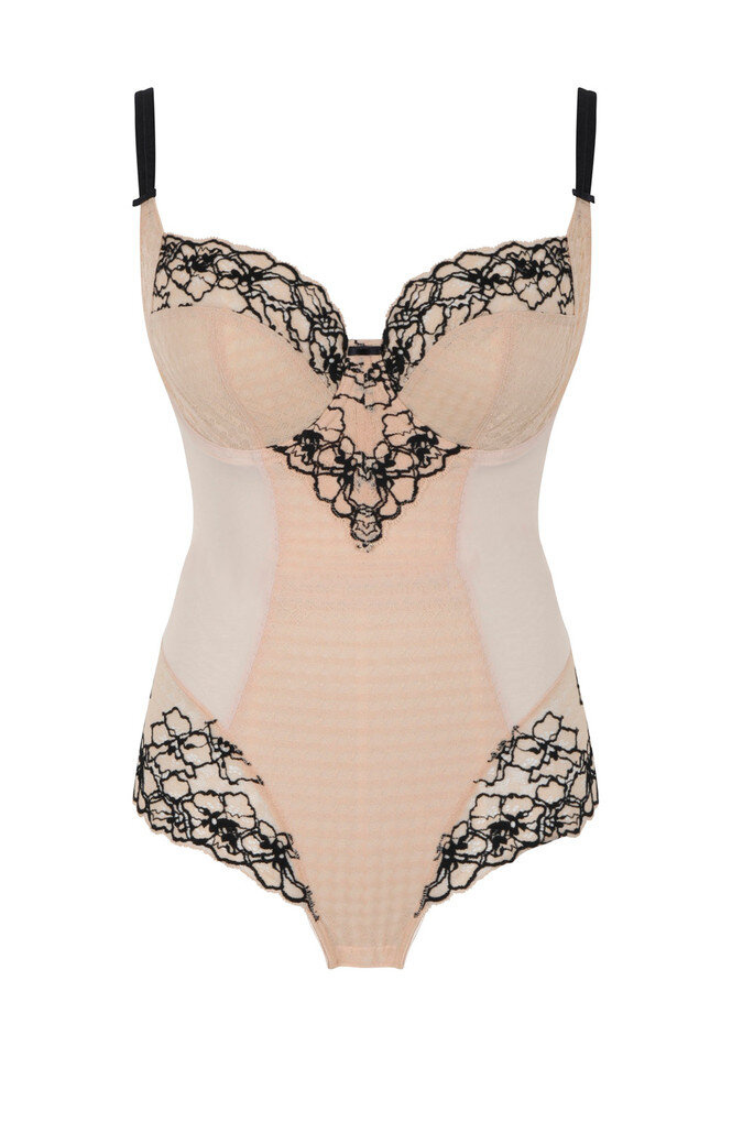 Body Panache Envy 7288 Bodysuit Sand/Black