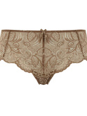 KOMPLET bielizny Panache ANDORRA Warm Taupe - Full Cup 5675 + 5674 Short (32F, 34H) + szorty koronkowe