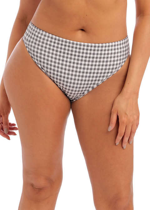 Figi kąpielowe Elomi Swim CHECKMATE ES800372GYL Mid Rise Bikini Brief Grey Marl