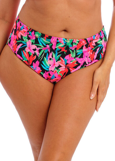 KOMPLET - Biustonosz kąpielowy Elomi Swim SAVANETA ES801306BLK Uw Bikini Top Black (34H) + wybrane majtki