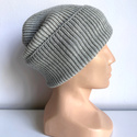 Beanie czapka z wełny merino VARELLA 100% Baby Merino 22 Jasny Szary