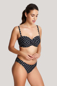 Biustonosz kąpielowy Panache Swim ANYA SPOT SW1013 Bandeau Bikini Black/White