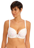 Biustonosz Freya DAYDREAMING AA400831FLT Uw Moulded Plunge T-shirt Bra Flora White