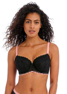 Biustonosz Freya OFFBEAT AA5453BLK Uw Padded Half Cup Bra Black