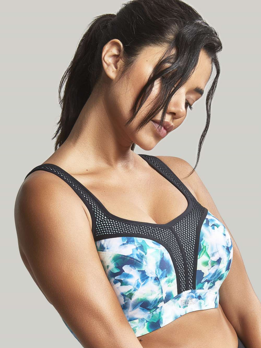 Biustonosz sportowy Panache Sport POWER 5021B z fiszbinami Digital Bloom