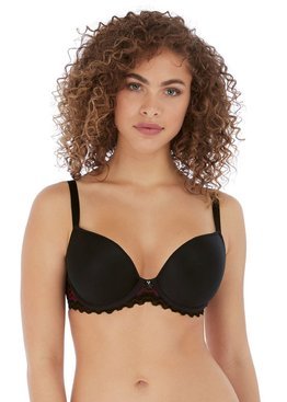 Biustonosz Freya FESTIVAL VIBE AA5620BLK Uw Moulded Plunge T-shirt Bra Black