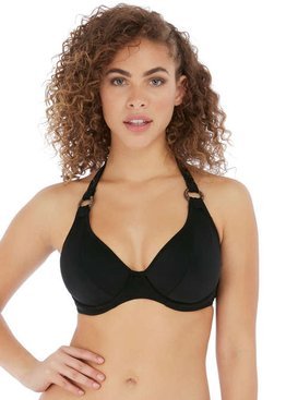 Biustonosz kąpielowy Freya Swim COCO WAVE AS7001BLK Uw Halter Bikini Top Black