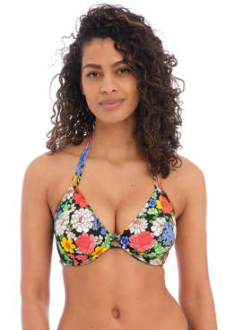 Biustonosz kąpielowy Freya Swim FLORAL HAZE AS202804MUI Uw Halter Bikini Top Multi