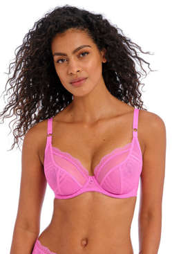 Biustonosz miękki z fiszbinami FREYA FATALE AA401402CND Uw Plunge Bra Candy Blossom