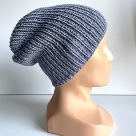 Czapka wełniana NANA 100% Baby Merino 37 Jasna Lawenda