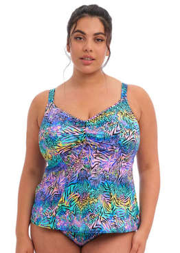 Koszulka kąpielowa Elomi Swim ELECTRIC SAVANNAH ES800761ZEA Non Wired Moulded Tankini Top Zebra