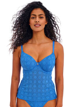 Koszulka kąpielowa Freya Swim NOMAD NIGHTS AS205456ALT Uw Plunge Tankini Top Atlantic