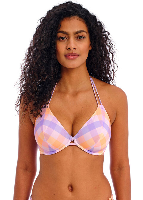 Biustonosz kąpielowy Freya Swim HARBOUR ISLAND AS205504SOB Uw Halter Bikini Top Sorbet