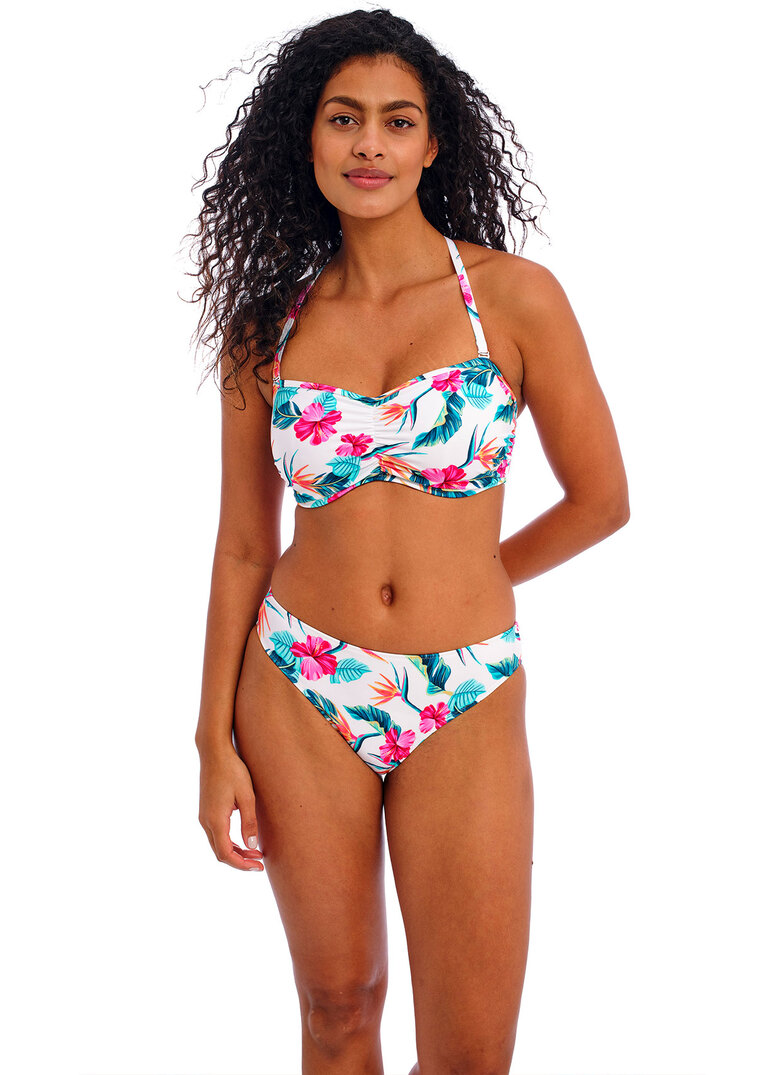 Biustonosz kąpielowy Freya Swim PALM PARADISE AS205010WHE Uw Bandeau Bikini Top White