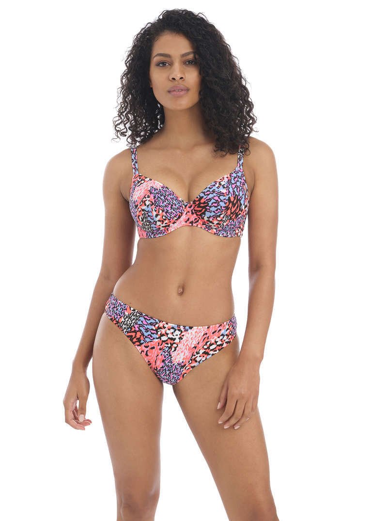 Biustonosz kąpielowy Freya Swim SERENGETI HAZE AS201802MUI Uw Plunge Bikini Top Multi