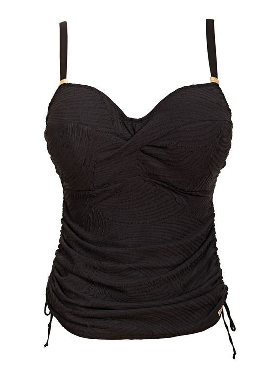 Koszulka kąpielowa Fantasie Swim OTTAWA FS6356BLK Uw Twist Front Tankini Black